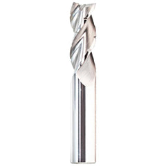 Corner Radius End Mill: 1/2" Dia, 1-1/4" LOC, 0.0300" Radius, 3 Flute, Solid Carbide