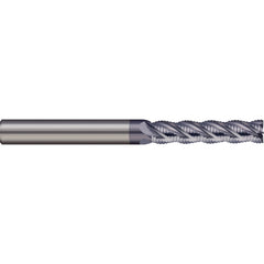 Roughing End Mill: 8.00 mm Dia, 4 Flute, Single End, Solid Carbide, Chipbreaker