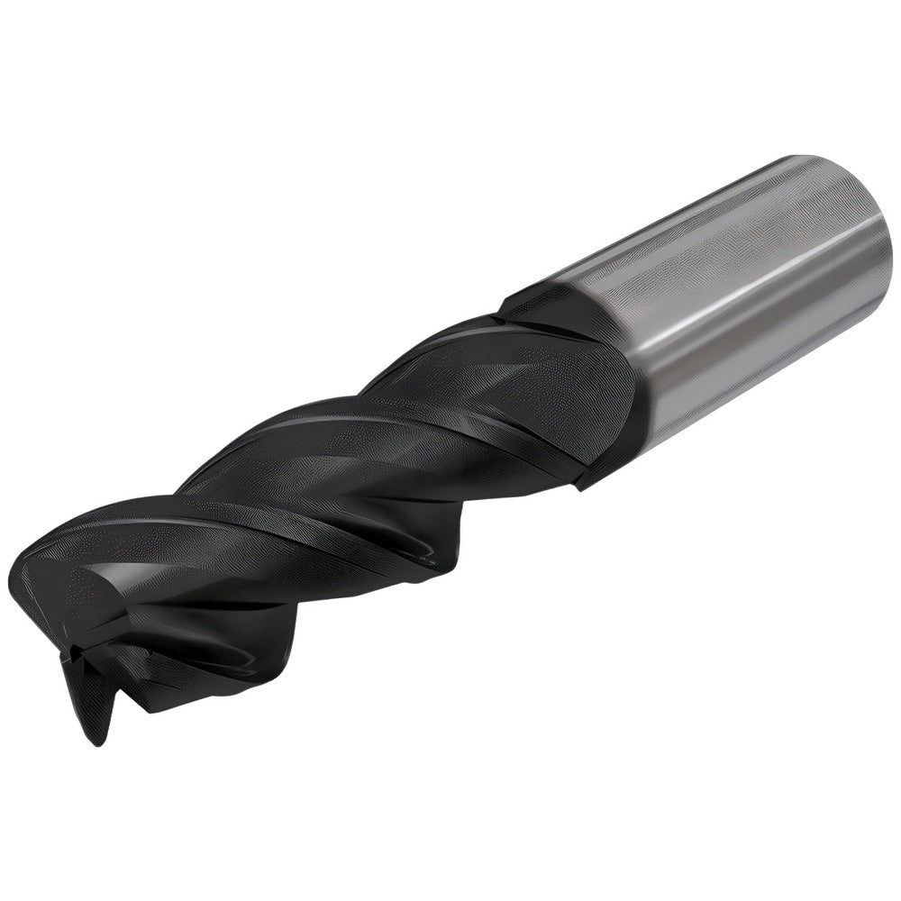 Corner Radius End Mill: 5/8" Dia, 3/4" LOC, 0.0150" Radius, 3 Flute, Solid Carbide