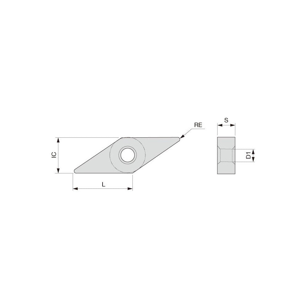 Turning Insert: VNMG331SS AH645, Carbide