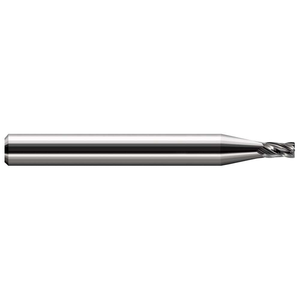 Corner Radius End Mill: 1/8" Dia, 3/16" LOC, 0.0400" Radius, 2 Flute, Solid Carbide