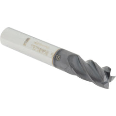 Square End Mill: 5/16" Dia, 1/2" LOC, 4 Flute, Solid Carbide