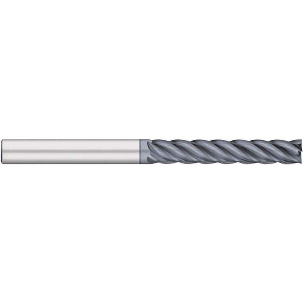 Square End Mill: 3/8" Dia, 2" LOC, 5 Flute, Solid Carbide