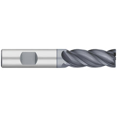 Corner Radius End Mill: 3/4" Dia, 1-5/8" LOC, 0.1200" Radius, 4 Flute, Solid Carbide