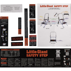 Ladder Accessories; Accessory Type: Replacement Labels; For Use With: Safety Step; Material: Plastic; Overall Height: 0.01 in