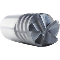 Corner Radius End Mill: 1/2" Dia, 1-1/2" LOC, 0.1250" Radius, 5 Flute, Solid Carbide