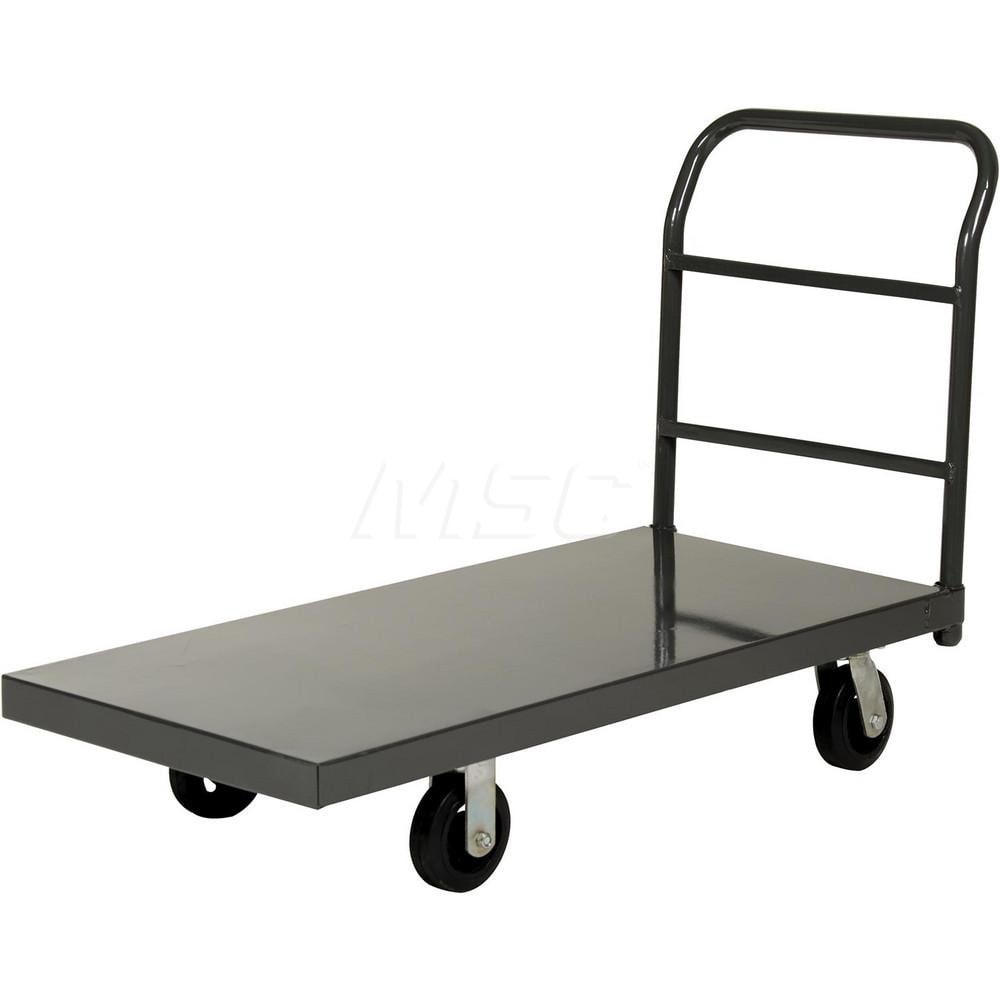 Platform Truck: 2,000 lb Capacity, Steel Platform, 60" Platform Length, 10-7/16" Platform Height