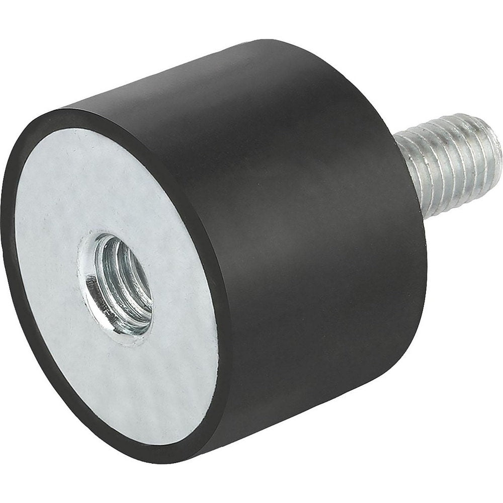 Vibration Isolators; Isolator Type: Plate/Stud; Insert Material: Stainless Steel; Isolator Material: Natural Rubber; Maximum Load Capacity: 3.82; Top Diameter: 8.00; Bottom Diameter: 8; Thread Size: M3; Overall Width: 0