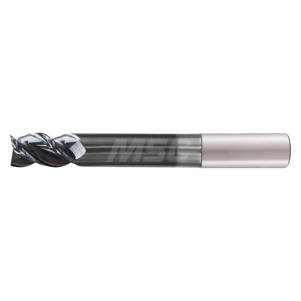 Corner Radius End Mill: 1/2" Dia, 5/8" LOC, 0.0150" Radius, 5 Flute, Solid Carbide