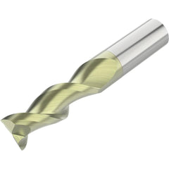 Square End Mill: 1/2" Dia, 1-1/4" LOC, 2 Flute, Solid Carbide