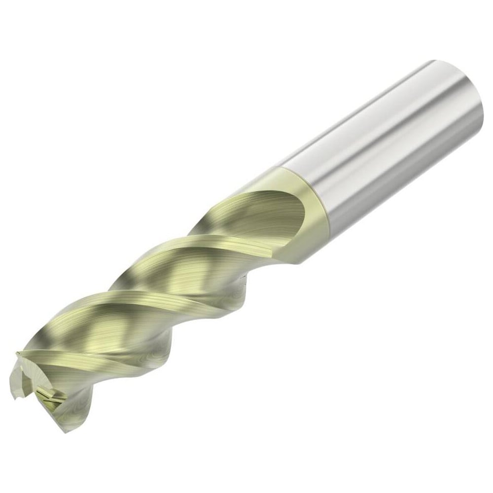 Corner Radius End Mill: 1/2" Dia, 1-1/4" LOC, 0.0200" Radius, 3 Flute, Solid Carbide