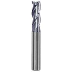 Roughing & Finishing End Mills; Mill Diameter (mm): 4; Flute Type: Spiral; Number Of Flutes: 3; End Mill Material: Solid Carbide; Length of Cut (mm): 11.00; Coating/Finish: Bright/Uncoated