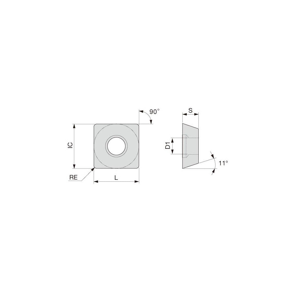 Turning Insert: SPMT321PS T6130, Carbide