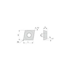 Boring Inserts; Insert Style: EPGT; Insert Size Code: 4.51.8; Insert Material: Carbide; Material Grade: K10, N10, M10, P10; Manufacturer Grade: TH10; Inscribed Circle (Inch): 9/64