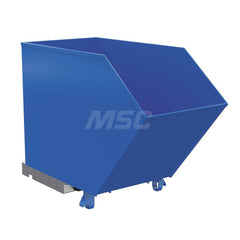 Stationary Tilt Hopper: 2,000 lb Capacity, 27" Wide, 56.56" Long, 38.625" High