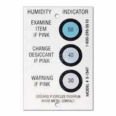 Humidity Indicator Cards; Humidty Level Indicated (Percent): 60