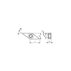 Turning Insert: VCMT221EN-FMS CT-P15, Carbide