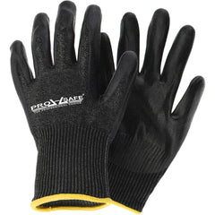 Cut-Resistant Gloves: PRO-SAFE Size 2X-Large, ANSI Cut A5, ANSI Puncture 0, Nitrile, HPPE Blend