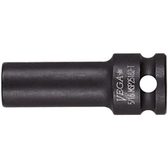 Impact Socket: 3/8" Drive, 5/16" Socket, Square Drive