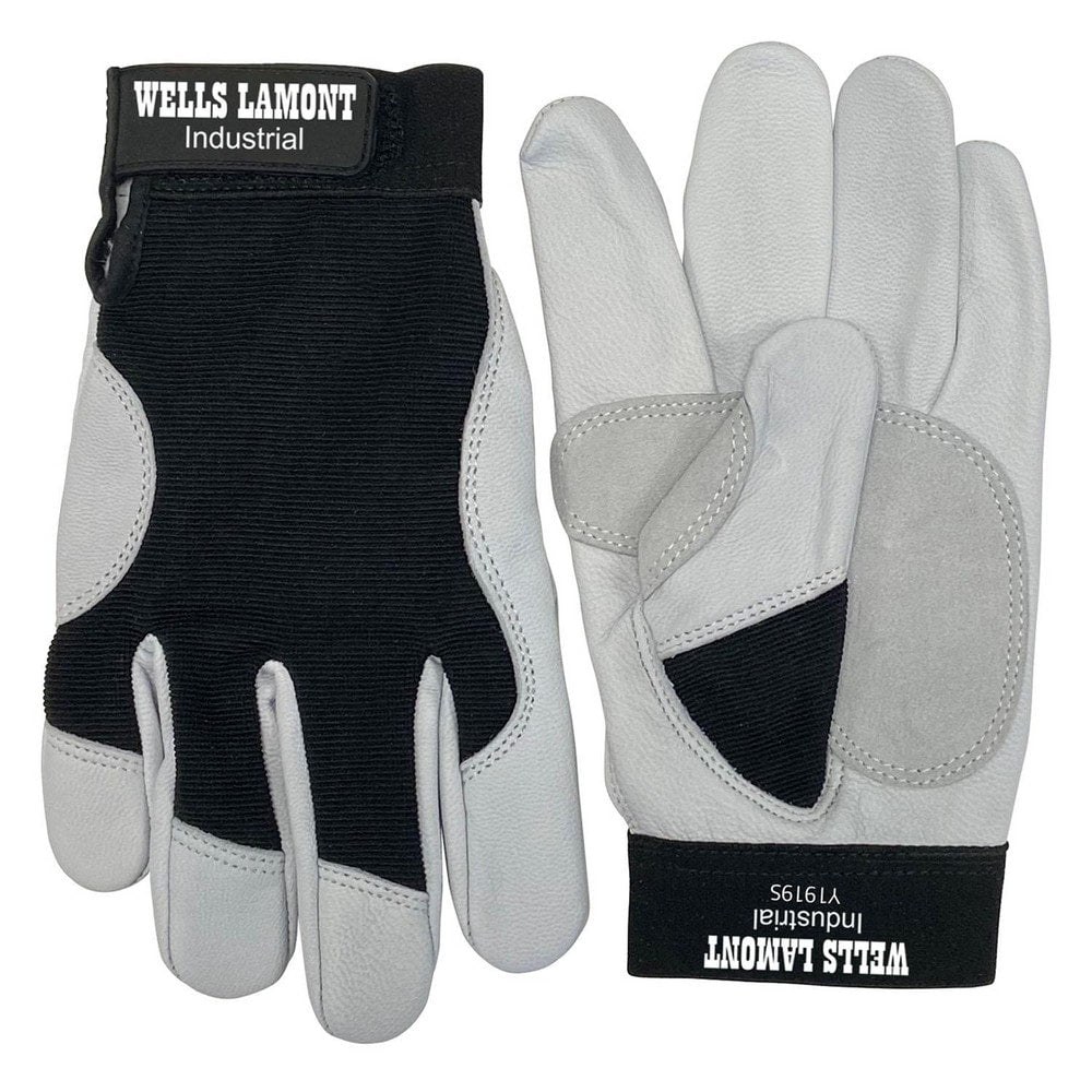 Welding Gloves: Wells Lamont Size Small, Leather & Spandex, Pair