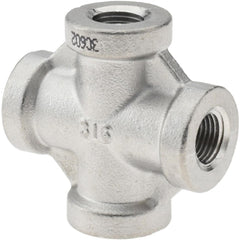 Stainless Steel Pipe Fittings; Fitting Type: Cross; End Connection: NPT