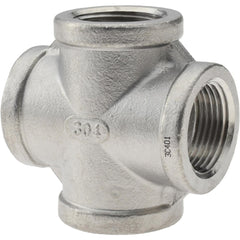 Stainless Steel Pipe Fittings; Fitting Type: Cross; End Connection: NPT