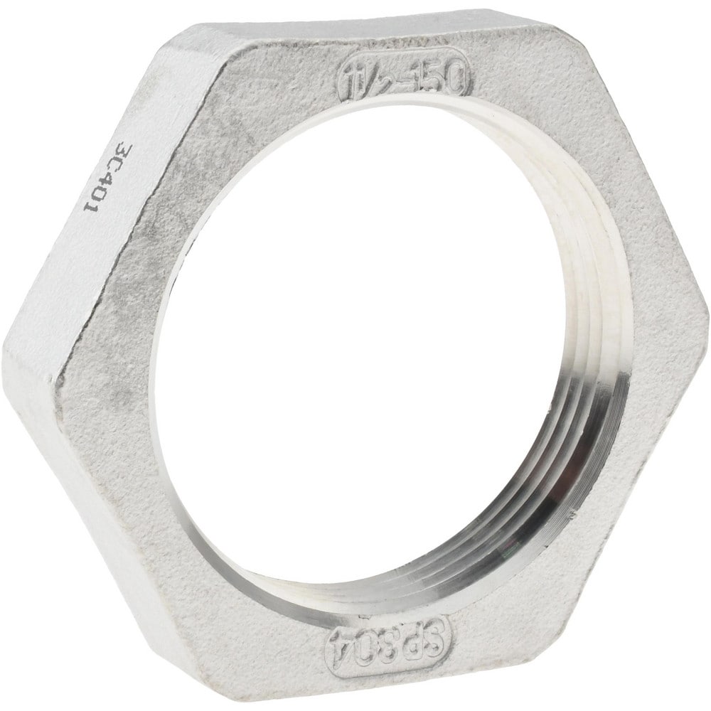 Stainless Steel Pipe Fittings; Fitting Type: Lock Nut; End Connection: NPT