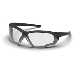 Safety Glasses: Anti-Fog & Anti-Scratch, Polycarbonate, Clear Lenses, Wrap Around