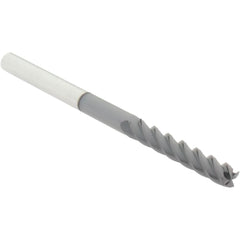 Square End Mill: 3/16" Dia, 1-1/8" LOC, 4 Flute, Solid Carbide