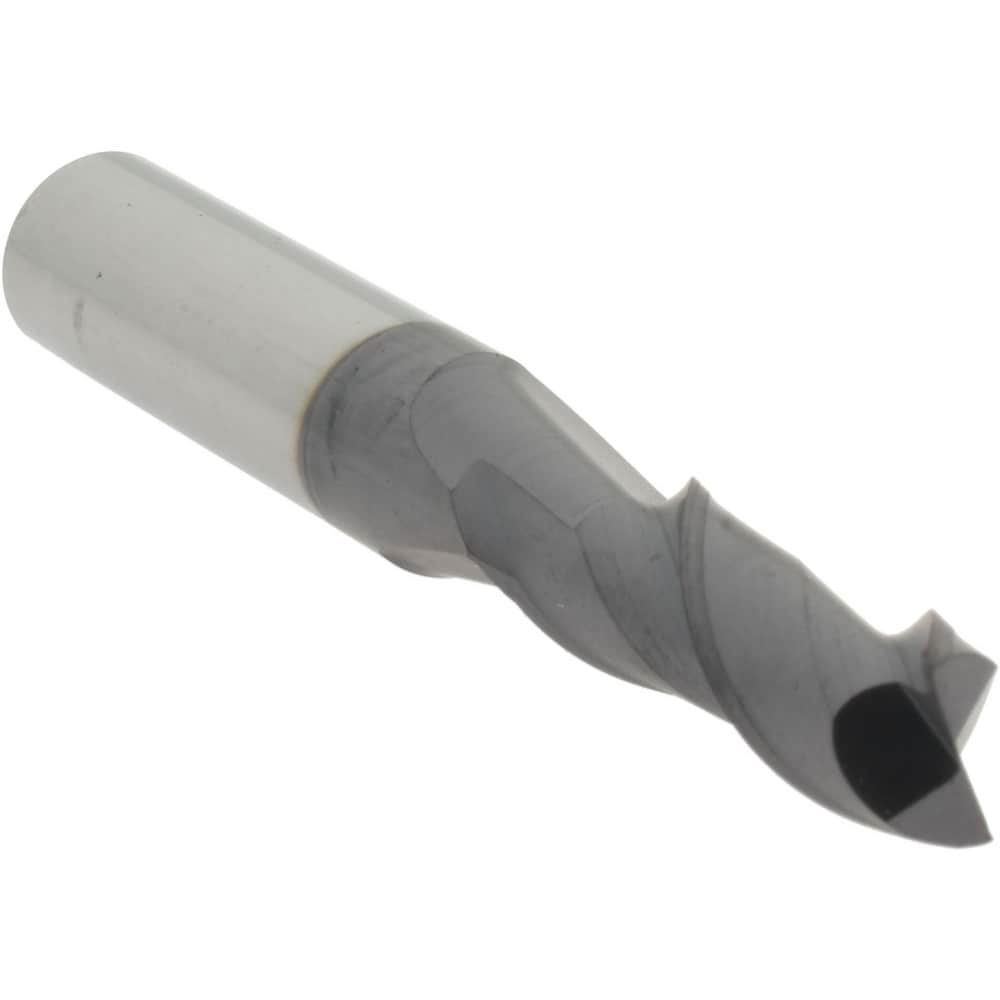 Square End Mill: 21/64" Dia, 7/8" LOC, 2 Flute, Solid Carbide