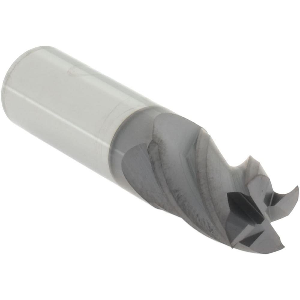 Square End Mill: 27/64" Dia, 5/8" LOC, 4 Flute, Solid Carbide