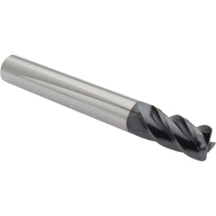 Corner Radius End Mill: 1/2" Dia, 1" LOC, 0.0600" Radius, 4 Flute, Solid Carbide