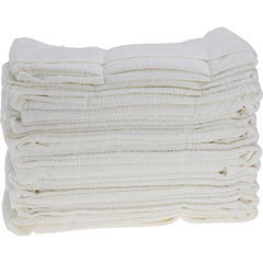 Bath Towels; 20"X40" WHITE 12/PK TERRY CLOTH BATH TOWEL