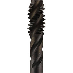 Spiral Flute Tap:  UNC,  3 Flute,  2-1/2 - 3-1/2,  2B Class of Fit,  Vanadium High-Speed Steel,  Oxide Finish