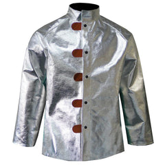 Work Jacket: Size 3X-Large, Aramid & Aluminized Thermonol, Snaps Closure