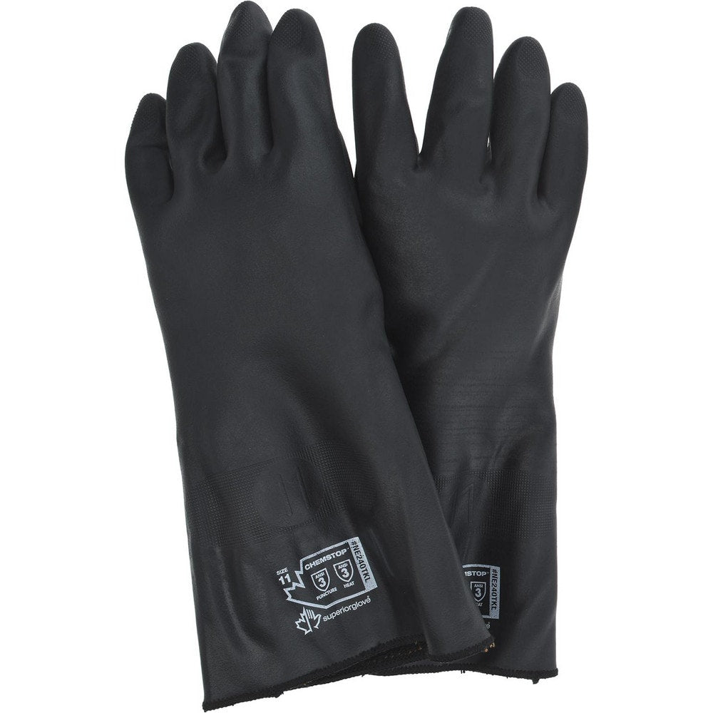 Chemical Resistant Gloves; SZ11 16" BLK 1/PR NEOPRENE CHEMSTOP GLV