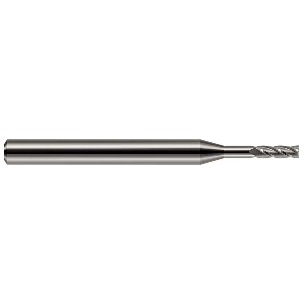 Square End Mill: 0.0600" Dia, 0.1800" LOC, 4 Flute, Solid Carbide