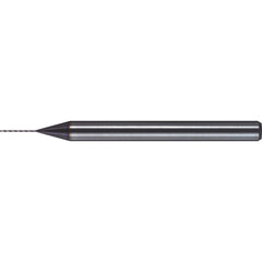 Micro Drill Bit: 0.0331" Dia, 130 deg, Solid Carbide