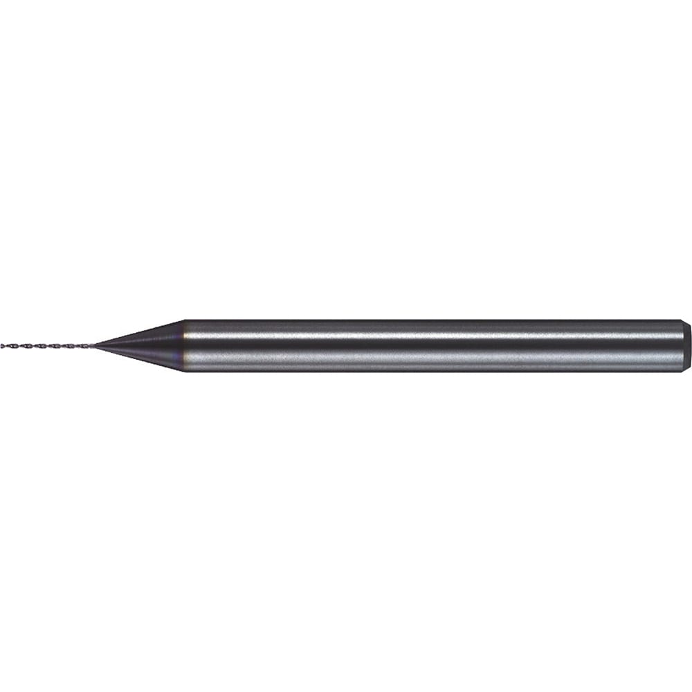 Micro Drill Bit: 0.0067" Dia, 130 deg, Solid Carbide