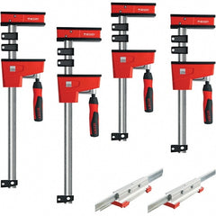 Steel Bar Clamp: 50" Capacity, 3-3/4" Throat Depth, 1,700 lb Clamp Pressure