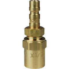 Pneumatic Hose Fittings & Couplings; Fitting Type: Plug; Type: Plug; Interchange Type: Proprietary Astronautics; Thread Type: Hose Barb; Material: Brass; Thread Standard: Non-Threaded