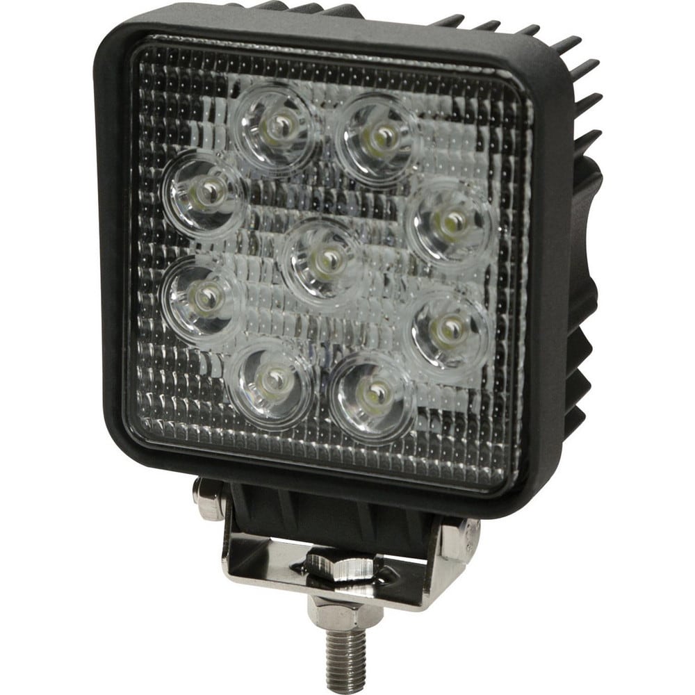 Auxiliary Lights; Light Type: LED Work Light, Dome Light, Mounted Light, Auxiliary Light, Back-Up Light, Heavy Duty LED Work Truck Light; Amperage Rating: 1.3000; Light Technology: LED; Color: Black; Material: Aluminum; Voltage: 12-24 VDC