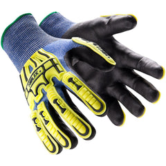 Cut, Puncture & Abrasion-Resistant Gloves: Helix Helix, Size 3X-Large, ANSI Cut A4, ANSI Puncture 2, Nitrile, HPPE Blend