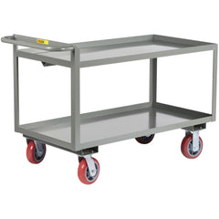 Merchandise Collectors Utility Cart: 42" Long, 24" Wide, Steel, 3600 lb Capacity, Gray