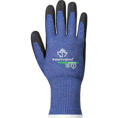 Cut, Puncture & Abrasion-Resistant Gloves: Superior Glove Works S13TAFGPU, Size 2X-Large, ANSI Cut A5, ANSI Puncture 5, Polyurethane, TenActiv