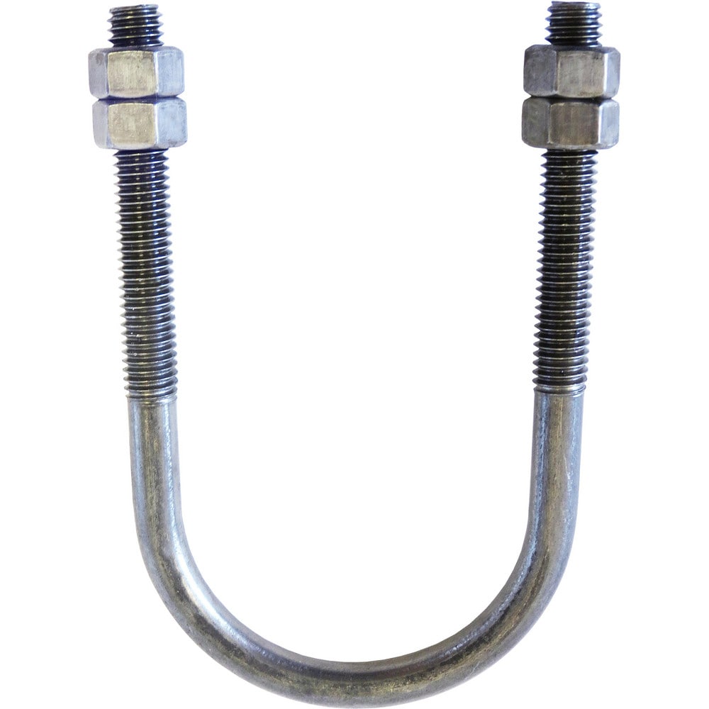 U-Bolt Clamp: 1-1/4" Pipe, Carbon Steel