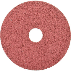 Fiber Disc:  5" Disc Dia, Arbor Hole, 36 Grit, Aluminum Oxide