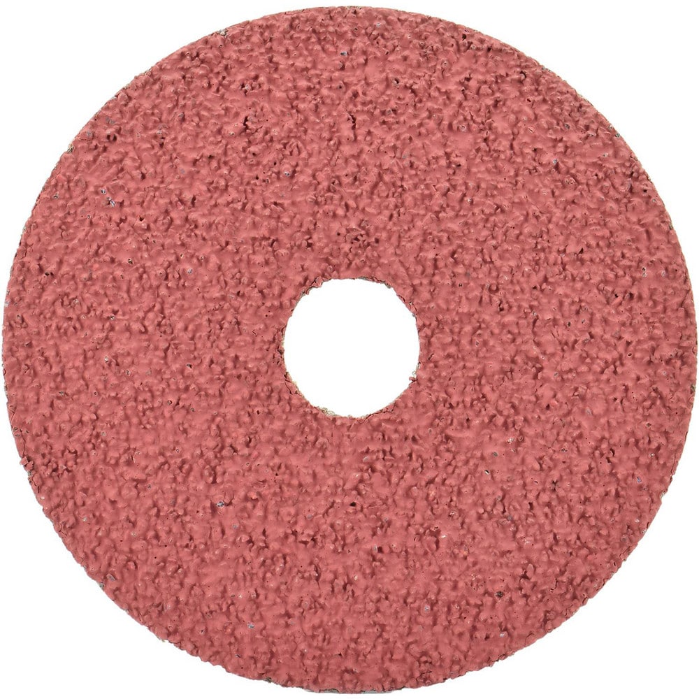 Fiber Disc:  5" Disc Dia, Arbor Hole, 50 Grit, Aluminum Oxide