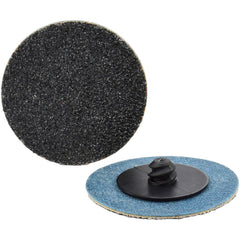 Quick-Change Disc: Type R, 1-1/2" Dia, 50 Grit, Silicon Carbide, Coated