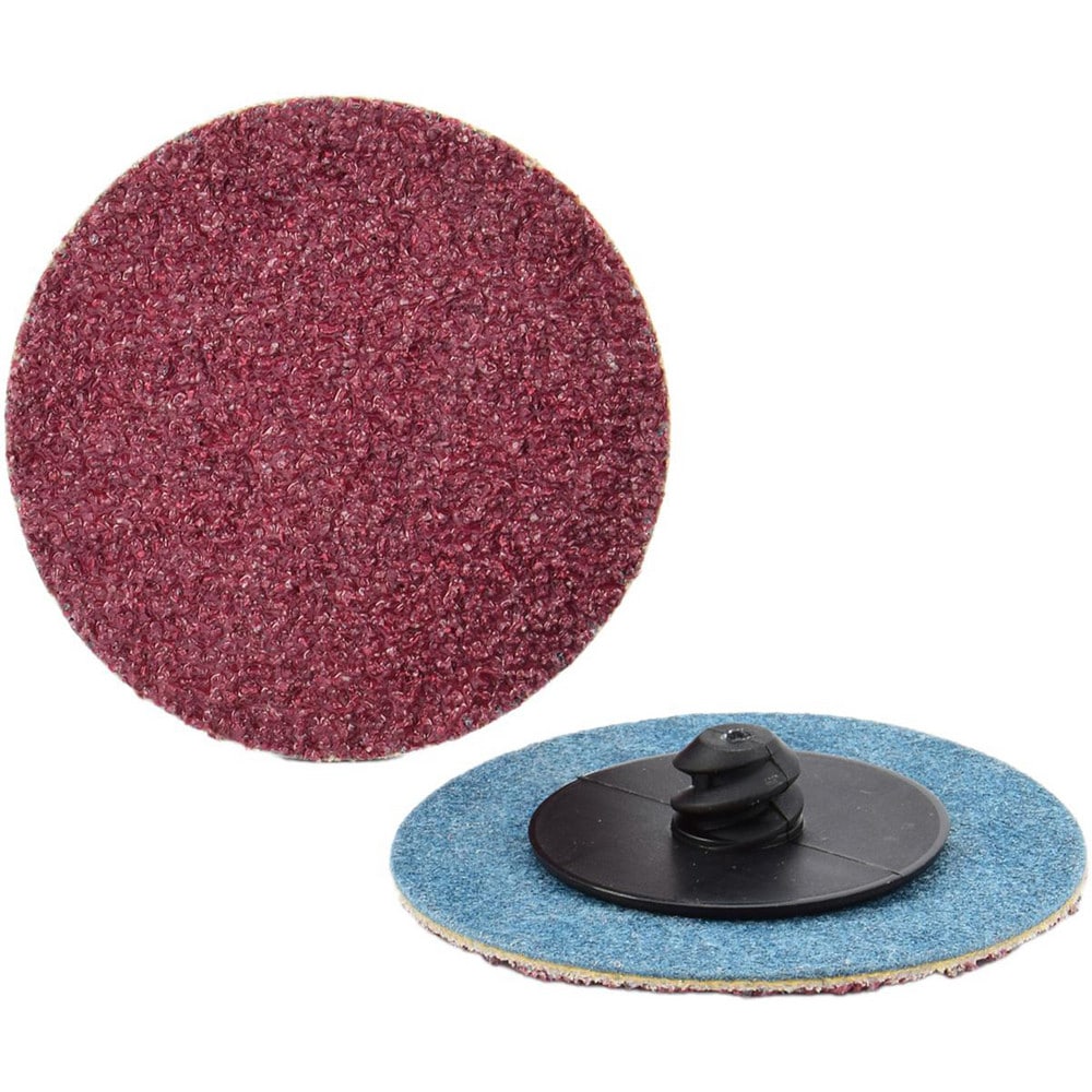 Quick-Change Disc: Type R, 1" Dia, 36 Grit, Aluminum Oxide, Coated